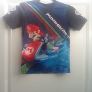 Source Unknown Mario Kart Kids T-Shirt - Navy and Red